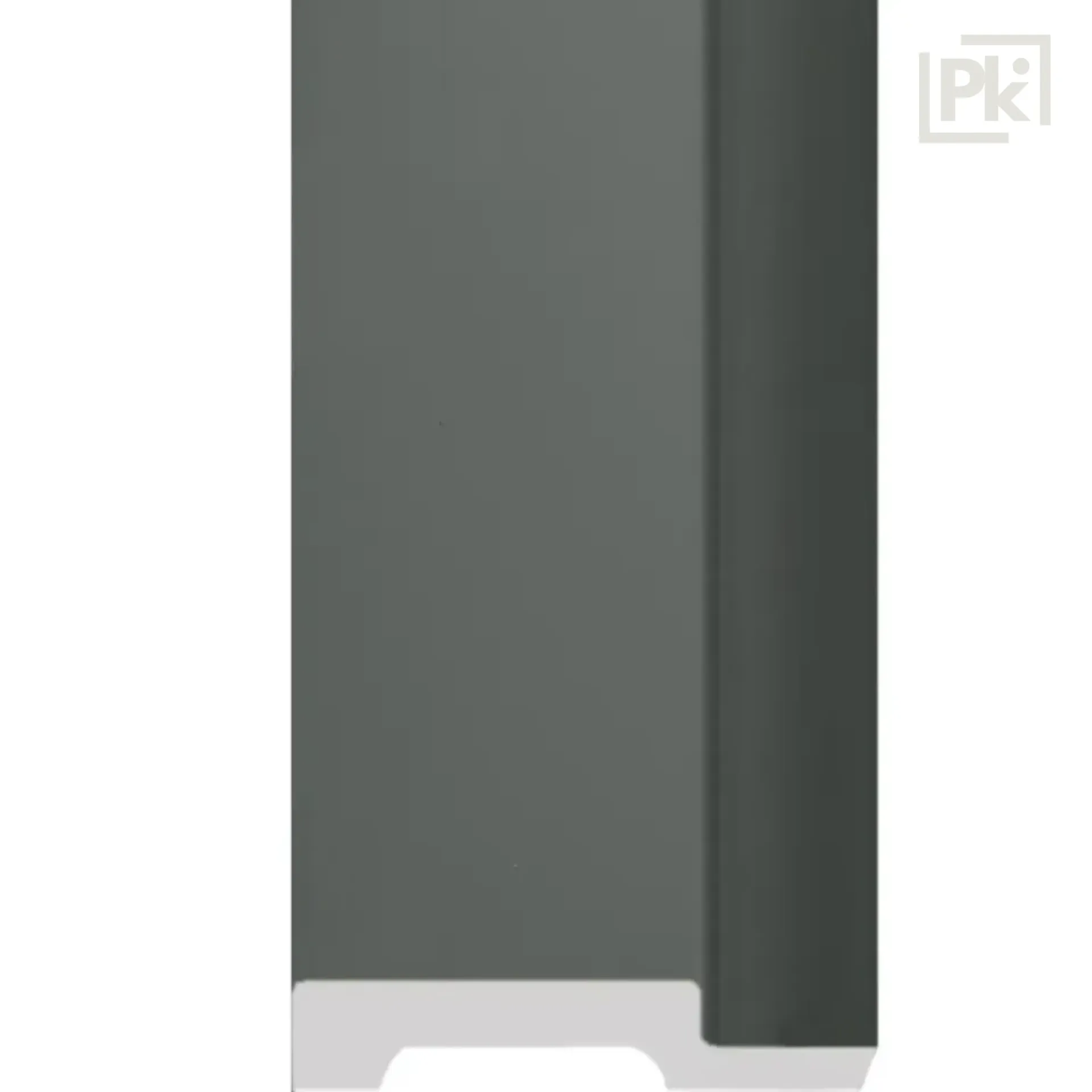 Perfil de Inicio Revestimiento Interior Flat Gris Satinado