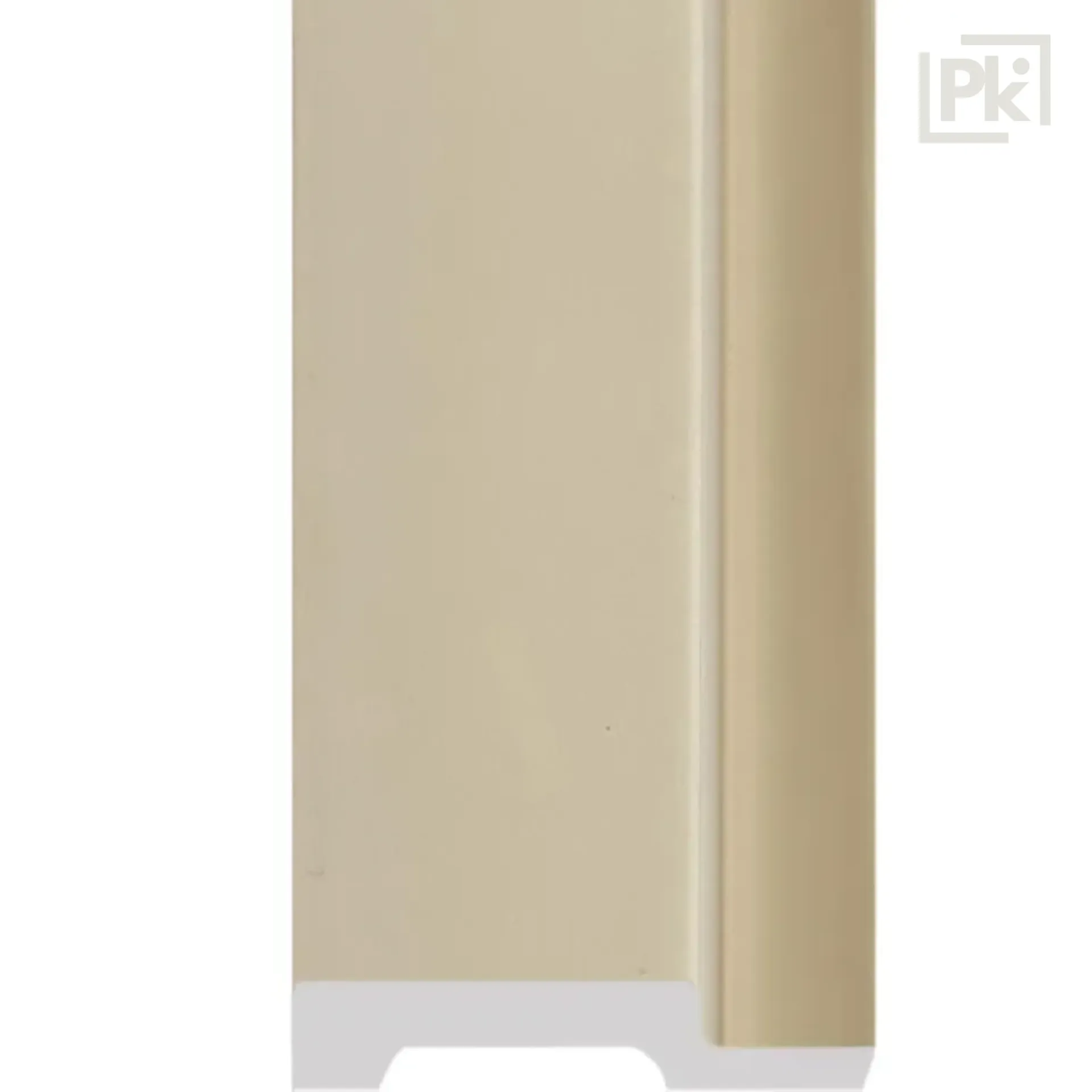 Perfil de Inicio Revestimiento Interior Flat Crema