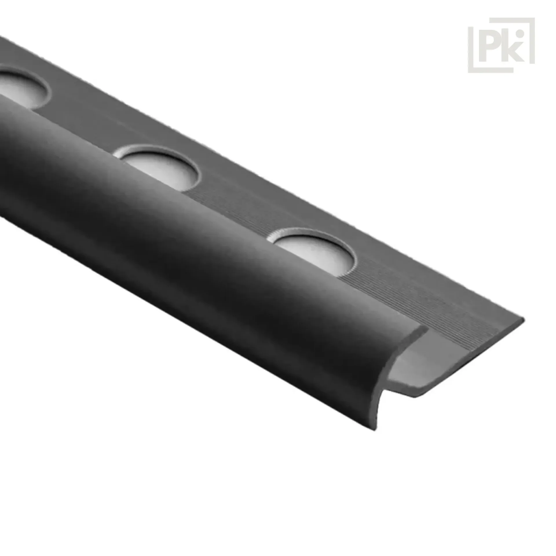 Guardacanto PVC en T Negro 9003 9,5mm x 30mm x 2500mm