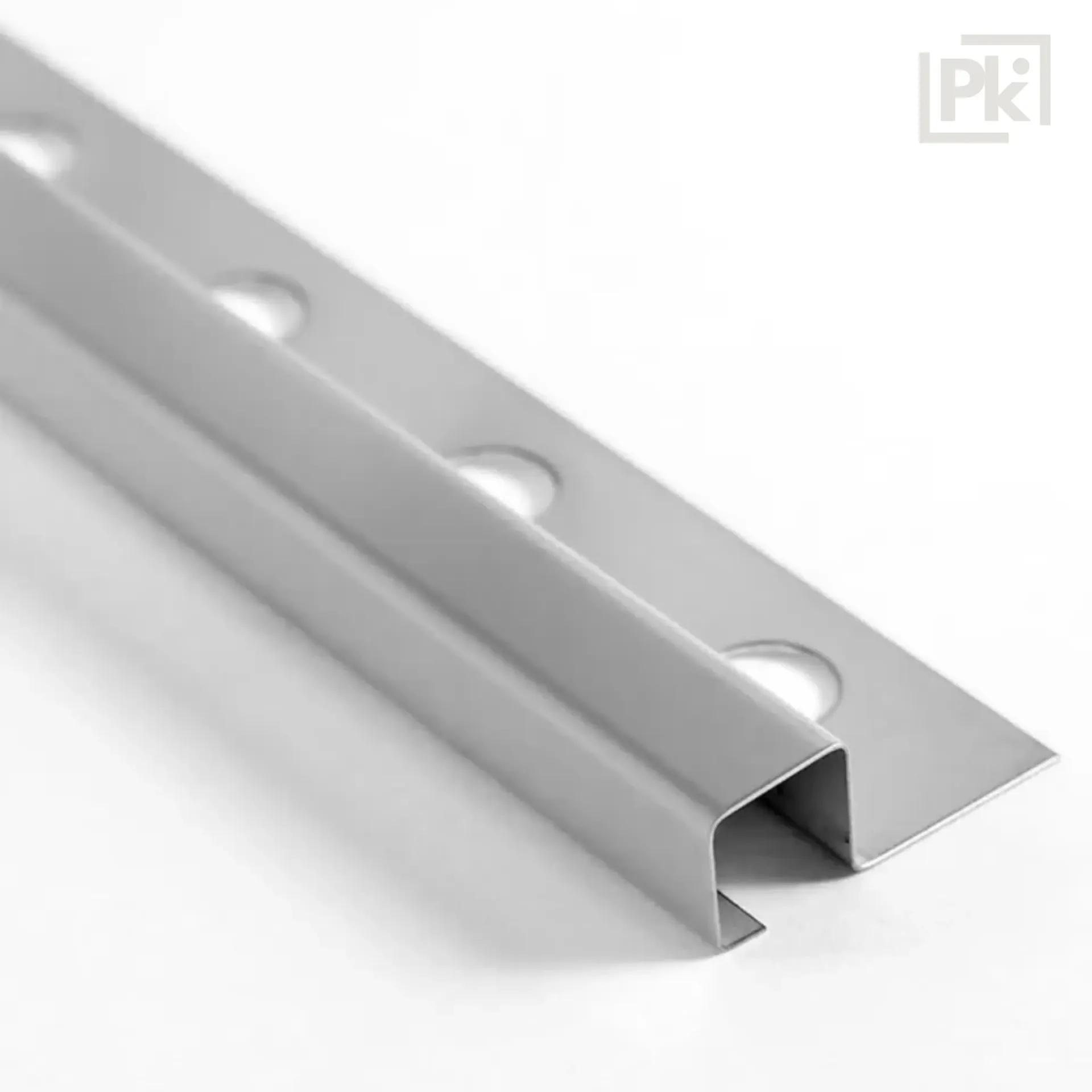 Perfil de Aluminio Terminación Cuadrada Plata AB727 10mm x 2500mm