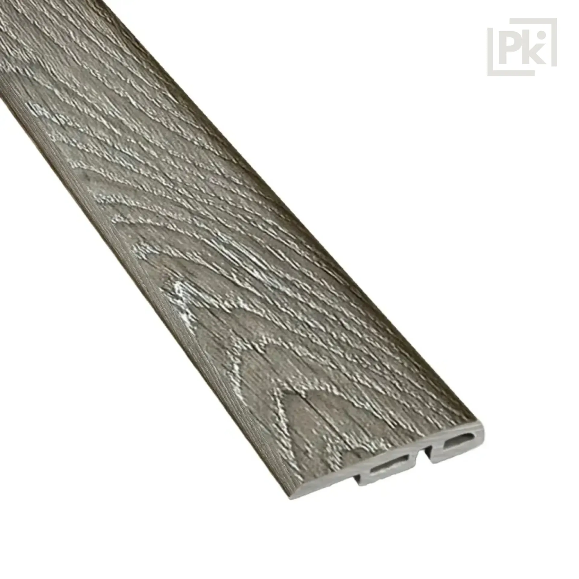 [05PVHLEC00SP003] Perfil Resistente al Agua END CAP Nogal Gris 10mm x 35mm x 2400mm