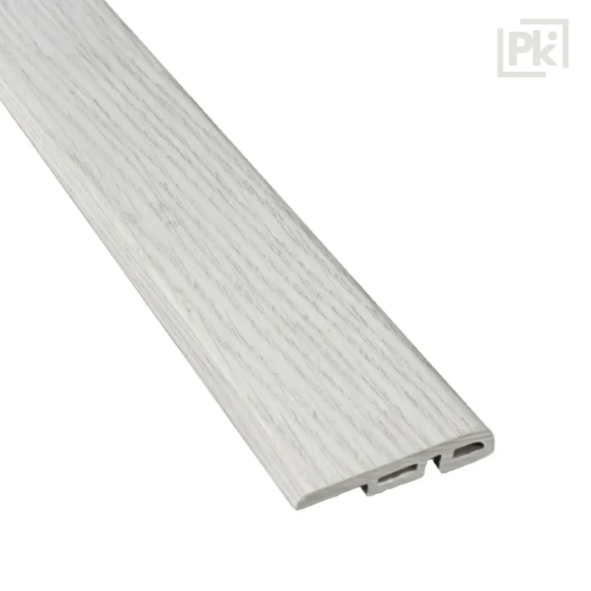 [05PVHLEC00SP026] Perfil Resistente al Agua END CAP Gris Rústico 10mm x 35mm x 2400mm