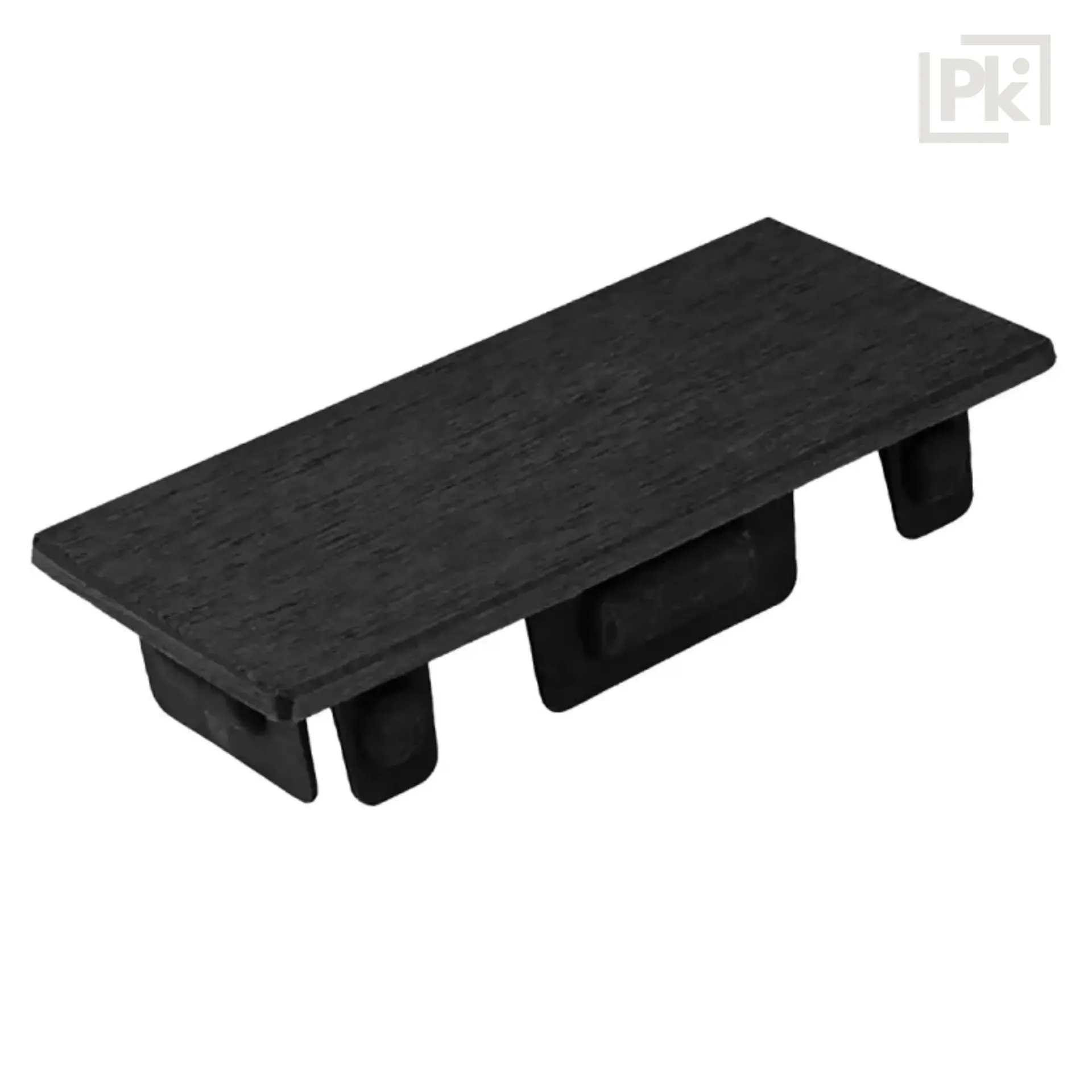 [06VIHLAA5010003] Terminación de Viga Co-Extruded G07 Charcoal 50mm x 100mm Bolsa x 50 unidades