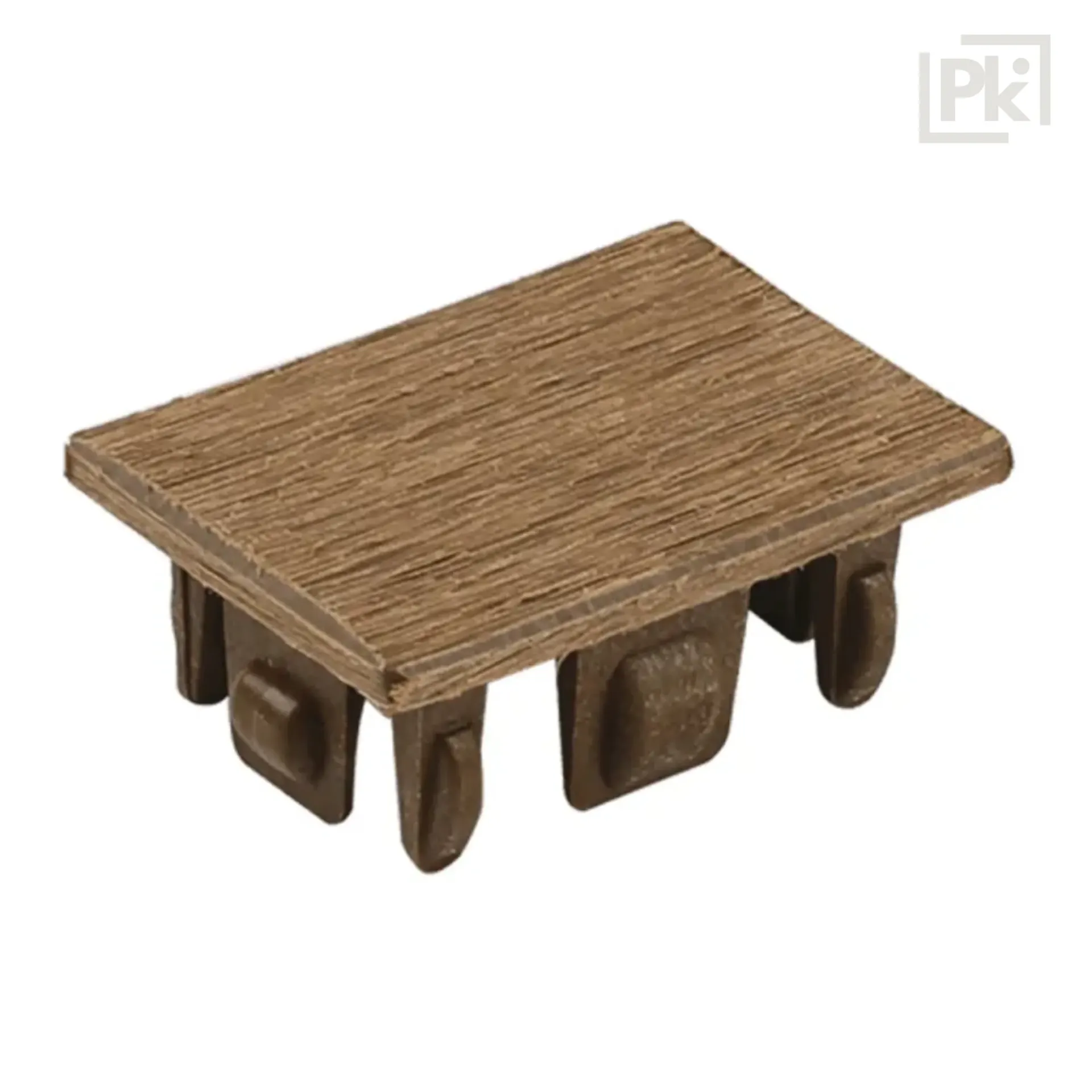 Terminación de Viga Co-Extruded G04 Teak 42mm x 60mm Bolsa x 50 unidades