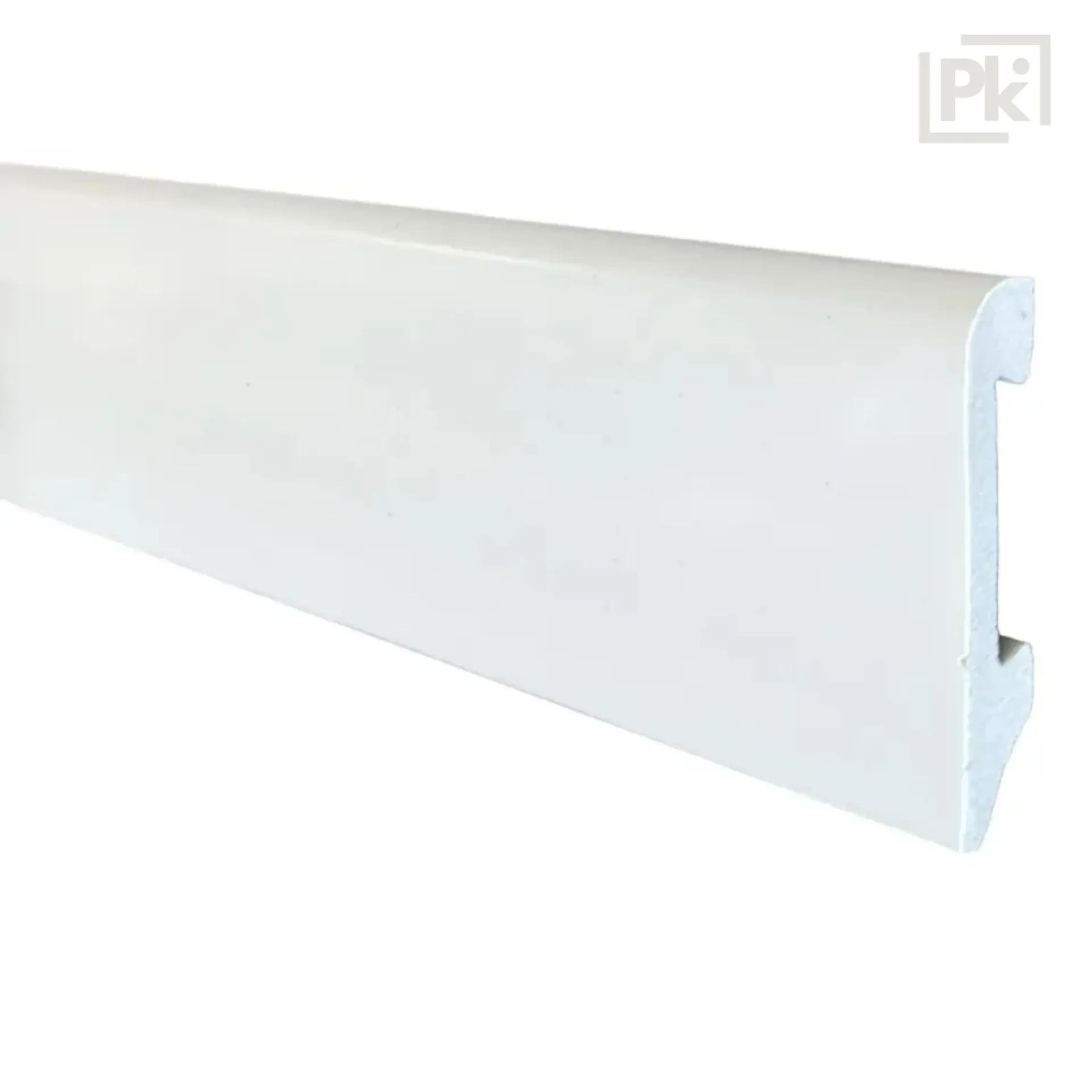 Caja Zócalo Resistente al Agua Top Round Blanco Polar 14mm x 75mm x 2400mm x 20 unidades