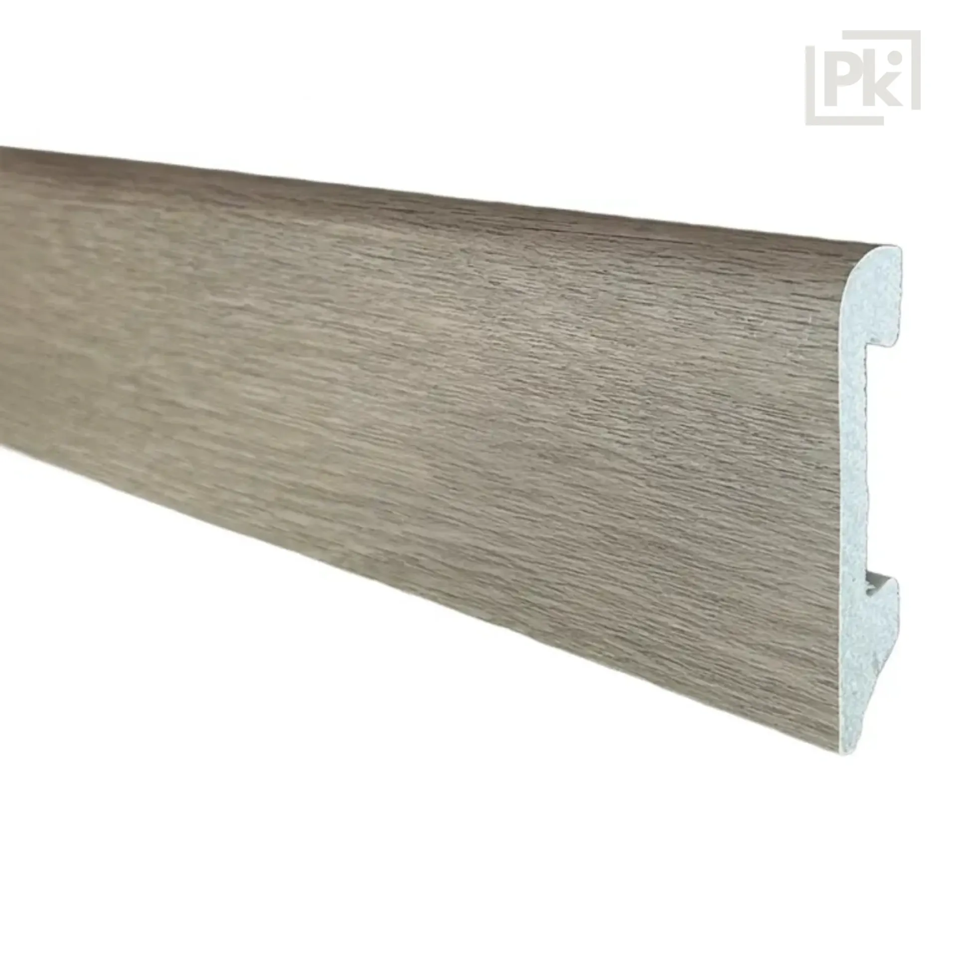 Caja Zócalo Resistente al Agua Top Round Gris Horizonte 14mm x 75mm x 2400mm x 20 unidades