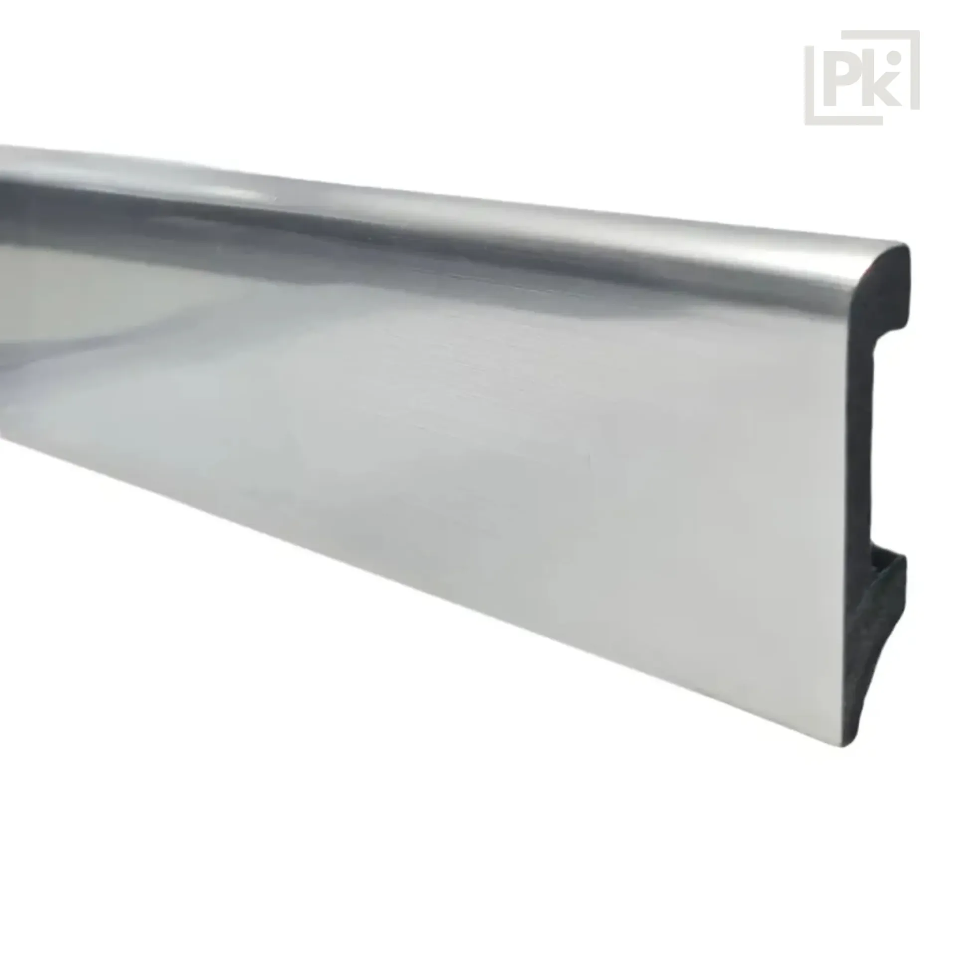 Caja Zócalo Resistente al Agua Top Round Plata Pura 14mm x 75mm x 2400mm x 20 unidades